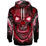 liberty flames demonic skull red black hoodie best selling