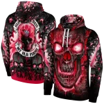 liberty flames demonic skull red black hoodie best selling