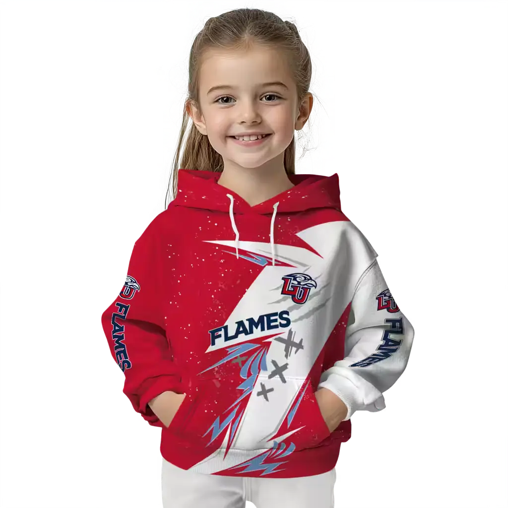 liberty flames dynamic slash red white hoodie top rated liberty flames dynamic slash red white hoodie top rated