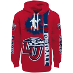 liberty flames football heartbeat red hoodie best selling