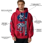 liberty flames football heartbeat red hoodie best selling