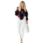 liberty flames futuristic pattern red black hoodie best selling