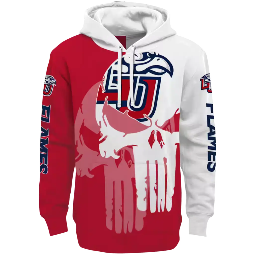 liberty flames graphic punisher red white hoodie best selling liberty flames graphic punisher red white hoodie best selling