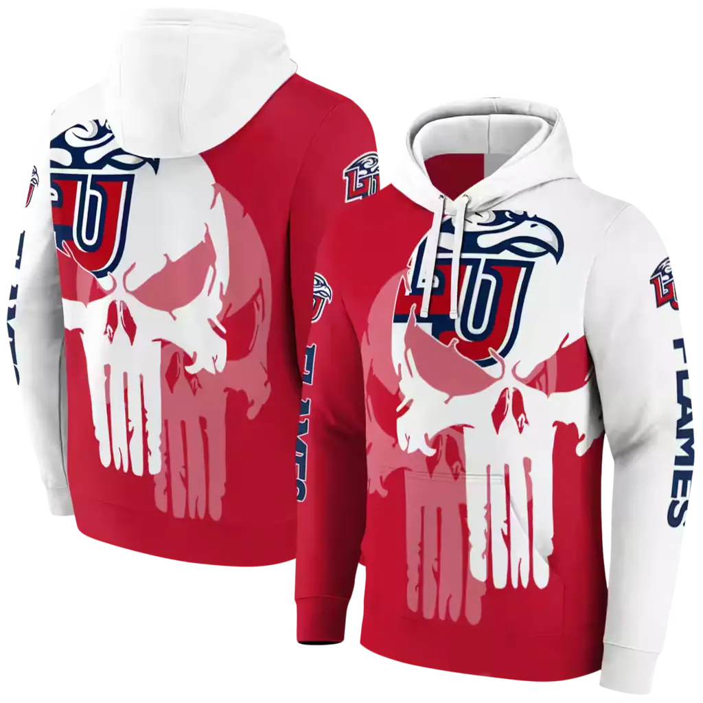 liberty flames graphic punisher red white hoodie fashion forward liberty flames graphic punisher red white hoodie fashion forward