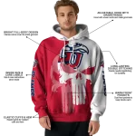 liberty flames graphic punisher red white hoodie best selling
