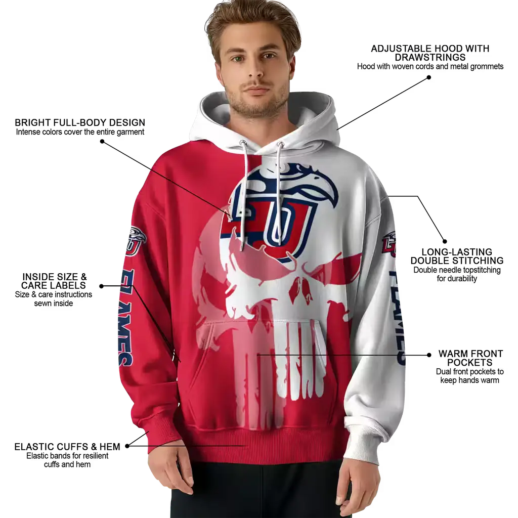 liberty flames graphic punisher red white hoodie latest model liberty flames graphic punisher red white hoodie latest model