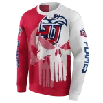 liberty flames graphic punisher red white hoodie best selling