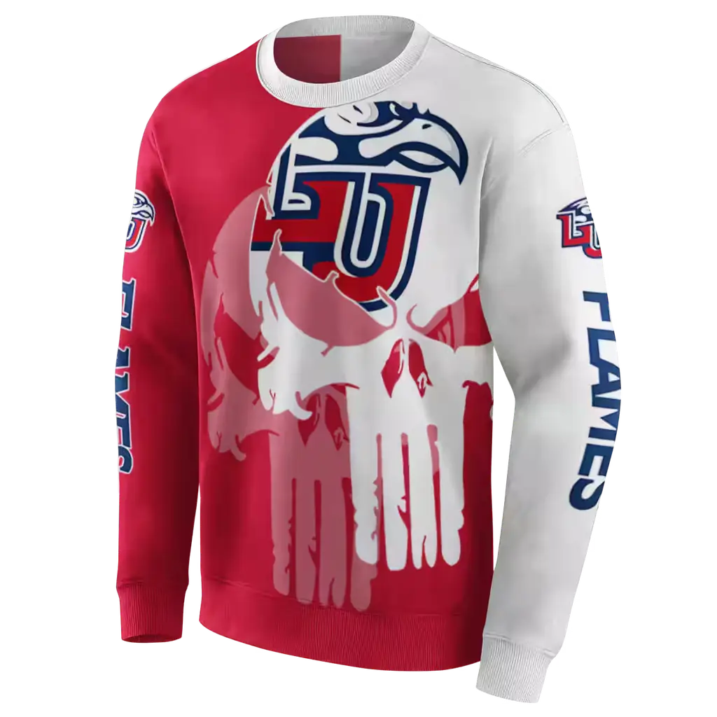 liberty flames graphic punisher red white hoodie new arrival liberty flames graphic punisher red white hoodie new arrival
