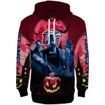 liberty flames halloween vibes red black hoodie best selling