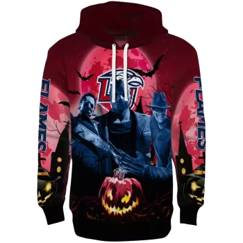 liberty flames halloween vibes red black hoodie best selling