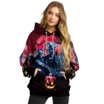 liberty flames halloween vibes red black hoodie best selling