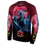 liberty flames halloween vibes red black hoodie best selling