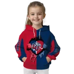 liberty flames heartbeat graphic red hoodie best selling