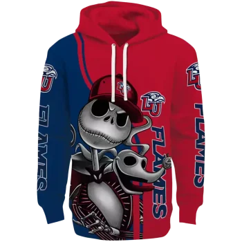 liberty flames jack skellington red hoodie best selling