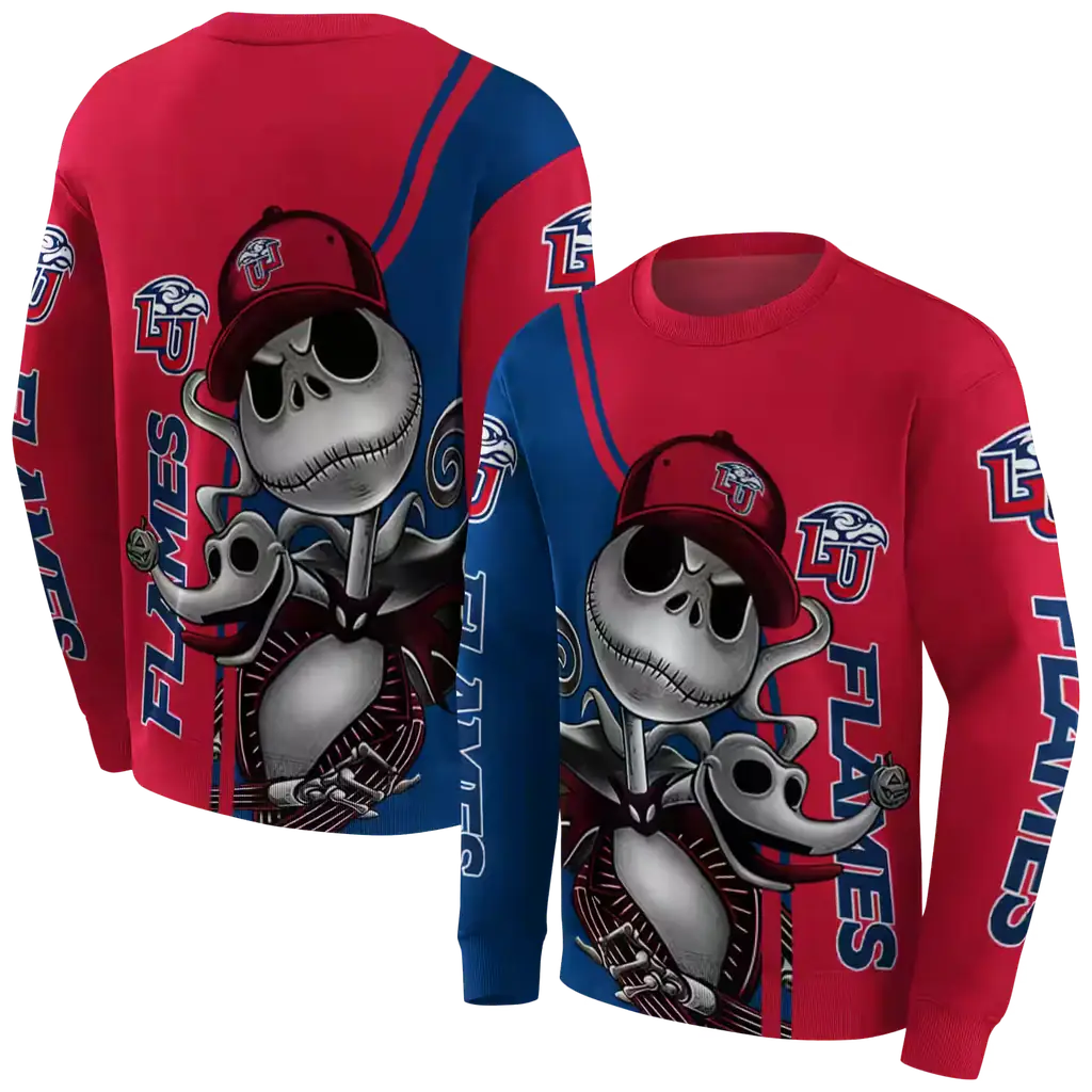 liberty flames jack skellington red hoodie premium grade liberty flames jack skellington red hoodie premium grade