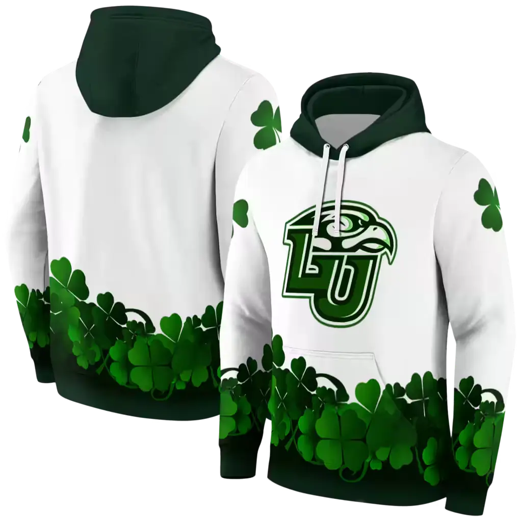liberty flames lucky motif white green hoodie fashion forward liberty flames lucky motif white green hoodie fashion forward