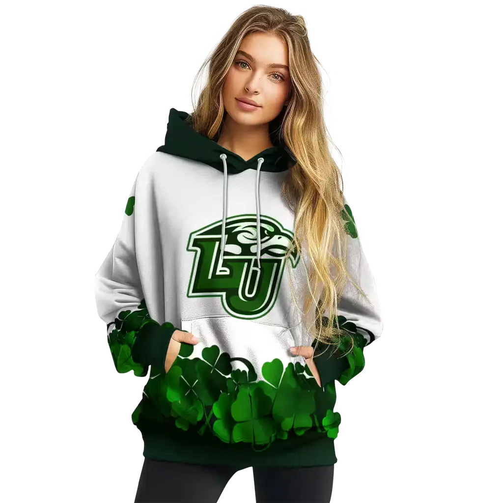 liberty flames lucky motif white green hoodie high quality liberty flames lucky motif white green hoodie high quality
