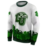 liberty flames lucky motif white green hoodie best selling