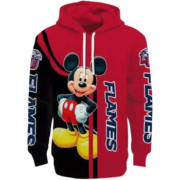 liberty flames mickey mouse red black hoodie best selling