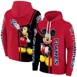 liberty flames mickey mouse red black hoodie best selling
