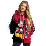 liberty flames mickey mouse red black hoodie best selling