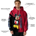 liberty flames mickey mouse red black hoodie best selling