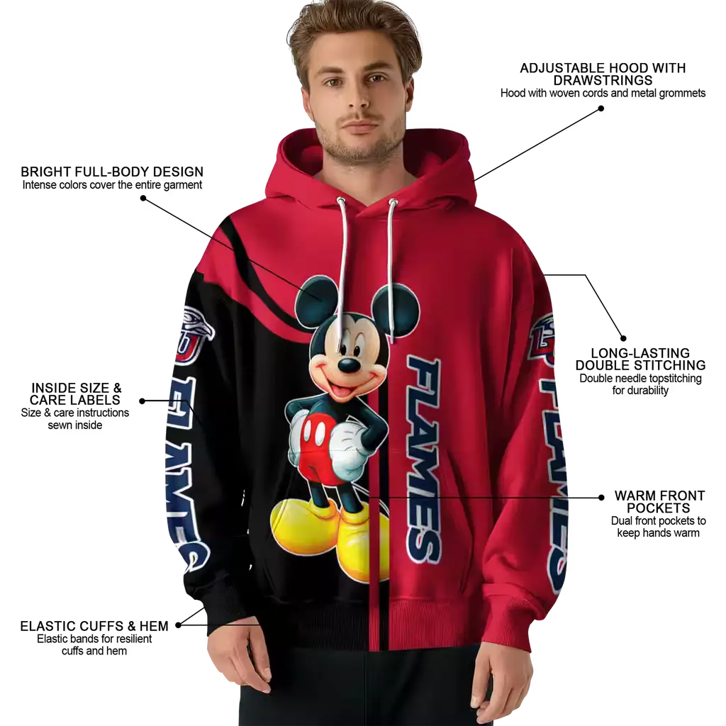 liberty flames mickey mouse red black hoodie latest model liberty flames mickey mouse red black hoodie latest model