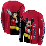 liberty flames mickey mouse red black hoodie best selling