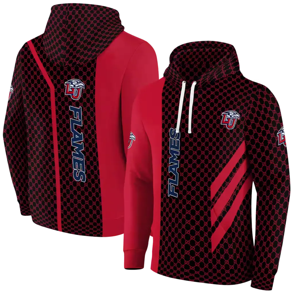 liberty flames monogram pattern red hoodie fashion forward liberty flames monogram pattern red hoodie fashion forward