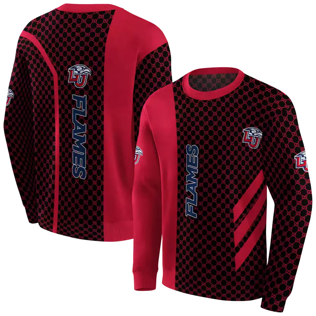 liberty flames monogram pattern red hoodie premium grade liberty flames monogram pattern red hoodie premium grade