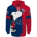 liberty flames playful snoopy red hoodie best selling