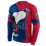 liberty flames playful snoopy red hoodie best selling