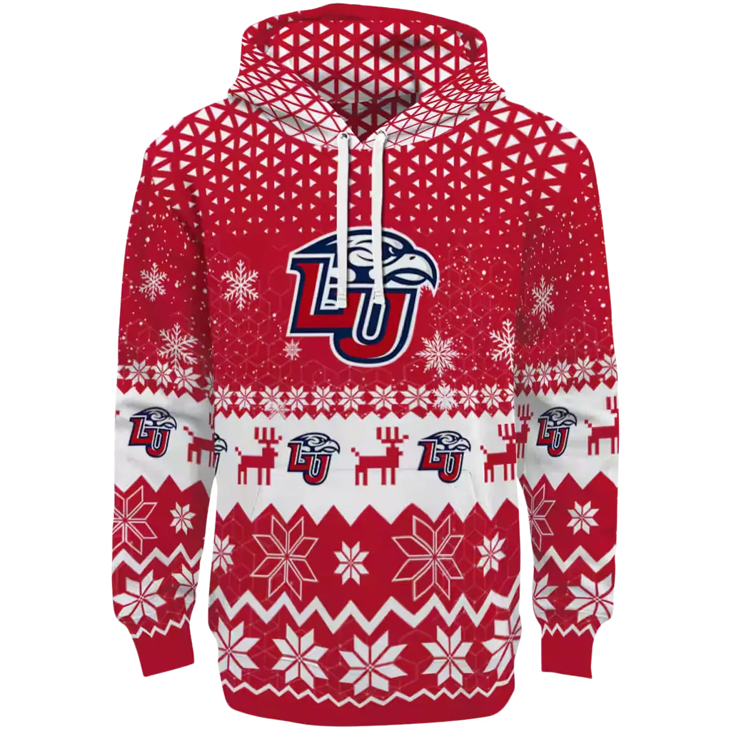 liberty flames reindeer motif red hoodie best selling liberty flames reindeer motif red hoodie best selling