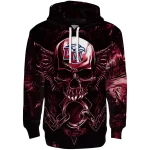 liberty flames skull artwork red black hoodie best selling