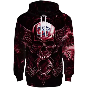 liberty flames skull artwork red black hoodie best selling