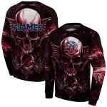liberty flames skull artwork red black hoodie best selling