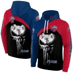 liberty flames skull punisher blue black hoodie best selling