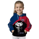 liberty flames skull punisher blue black hoodie best selling