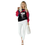 liberty flames skull punisher blue black hoodie best selling