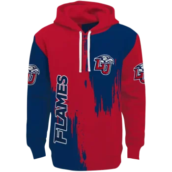 liberty flames splatter effect red hoodie best selling