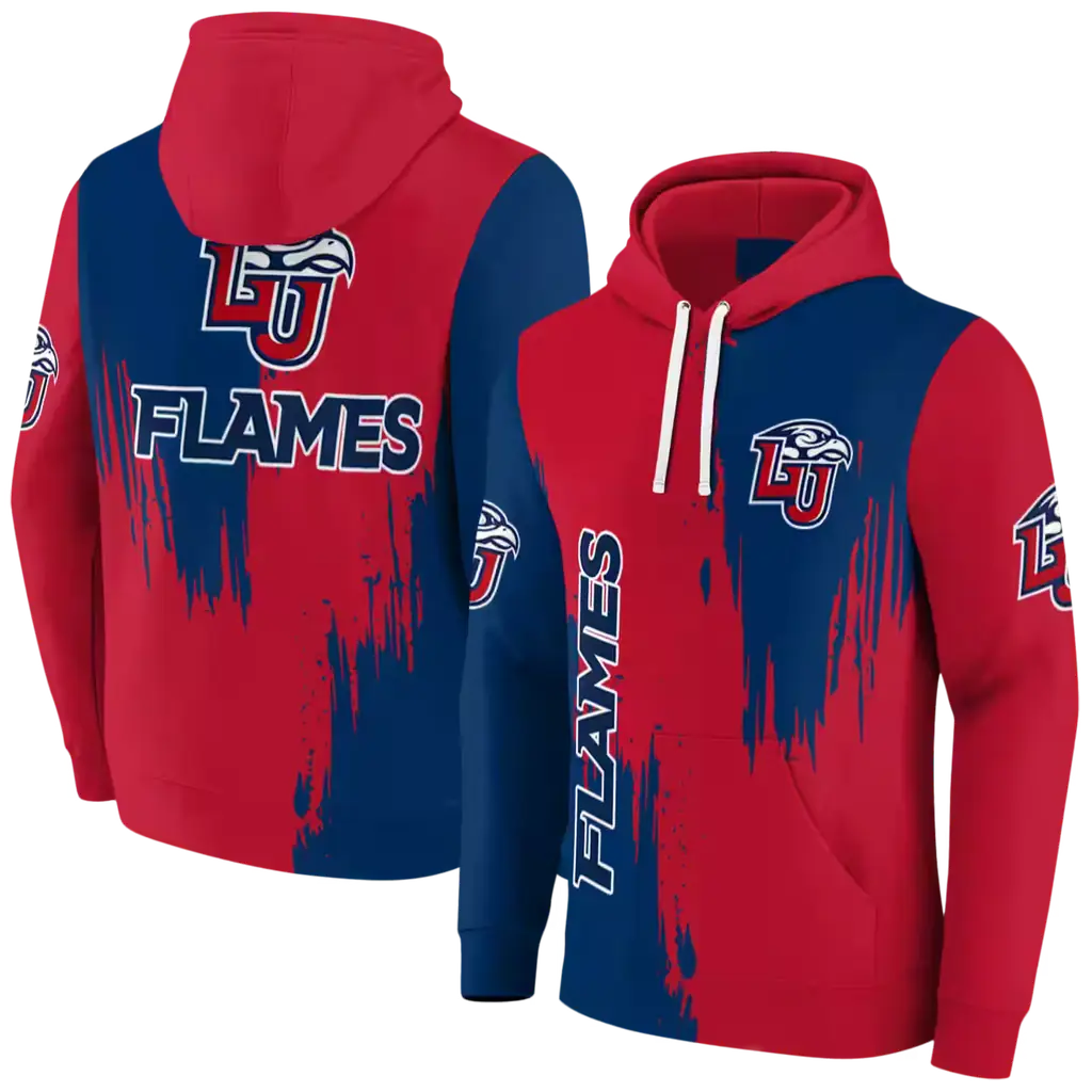 liberty flames splatter effect red hoodie fashion forward liberty flames splatter effect red hoodie fashion forward