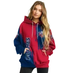 liberty flames splatter effect red hoodie best selling
