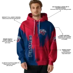 liberty flames splatter effect red hoodie best selling