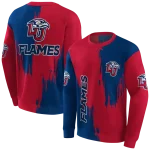 liberty flames splatter effect red hoodie best selling