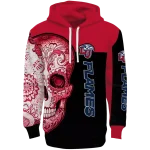 liberty flames sugar skull red black hoodie best selling
