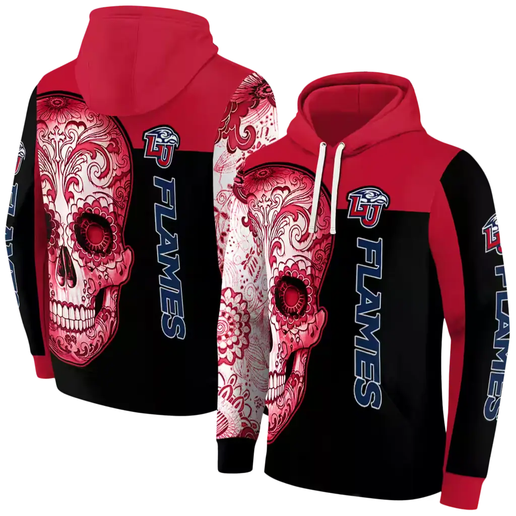 liberty flames sugar skull red black hoodie fashion forward liberty flames sugar skull red black hoodie fashion forward