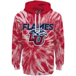 liberty flames tie dye pattern red hoodie best selling