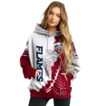 liberty flames triangular pattern red white hoodie best selling
