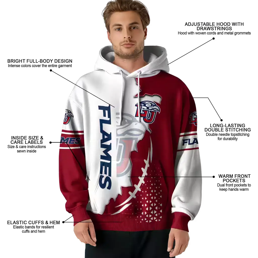 liberty flames triangular pattern red white hoodie latest model liberty flames triangular pattern red white hoodie latest model