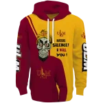 louisiana monroe warhawks achmed skull red hoodie best selling